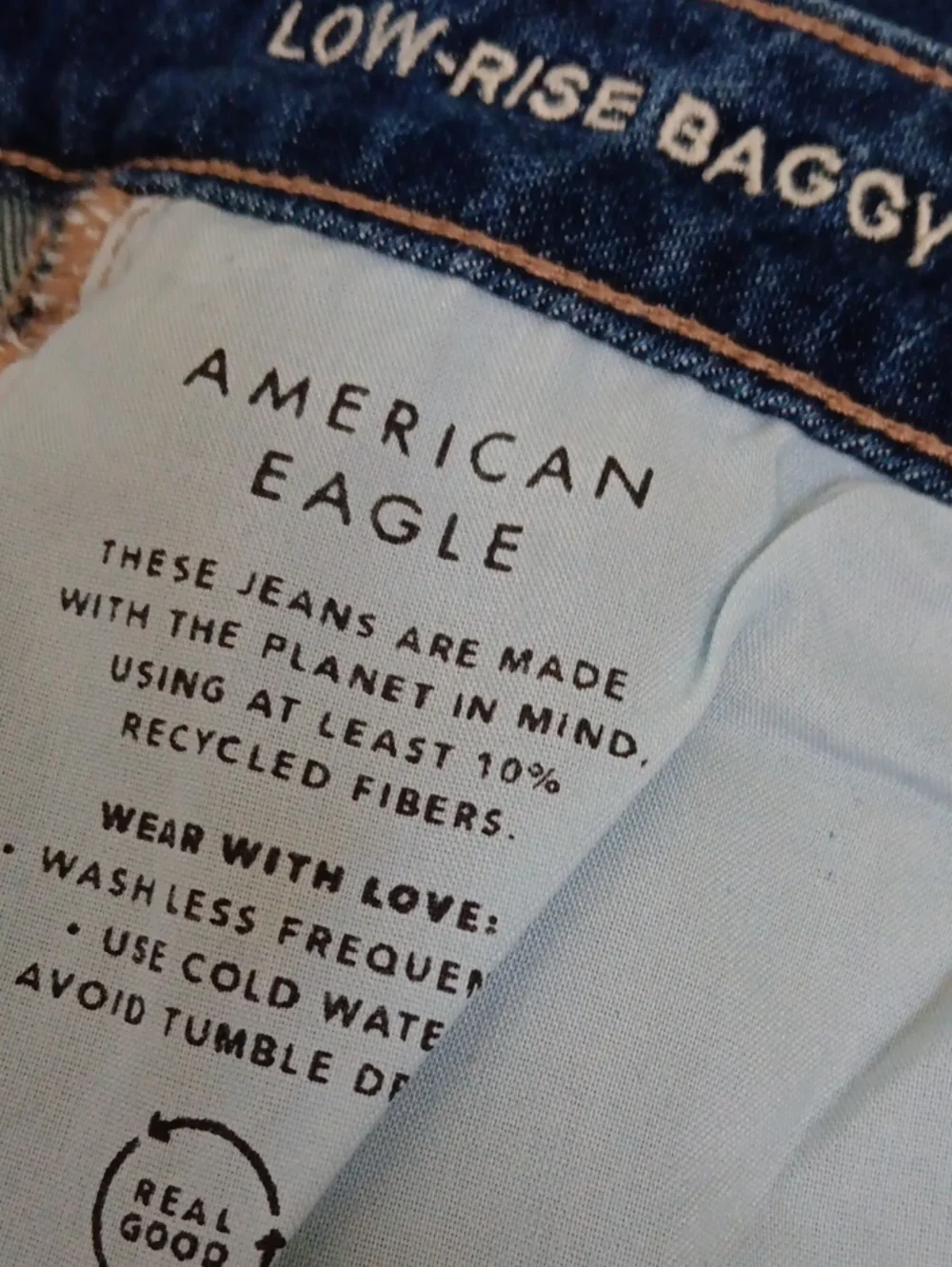 AMERICAN EAGLE..DREAMY DRAPE LOW RISE BAGGY WIDE LEG..SIZE 12